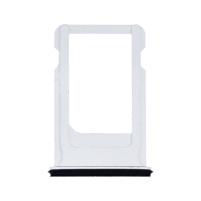 SIM Card Tray for iPhone 8 Plus Silver angled front view
