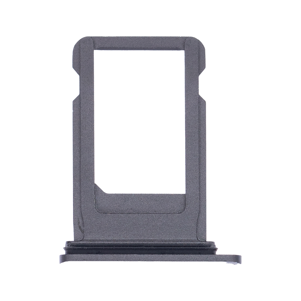 SIM Card Tray for iPhone 8 Plus Space Gray angled front view
