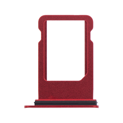 SIM Card Tray for iPhone 8 / SE (2020) / SE (2022) Red angled front view