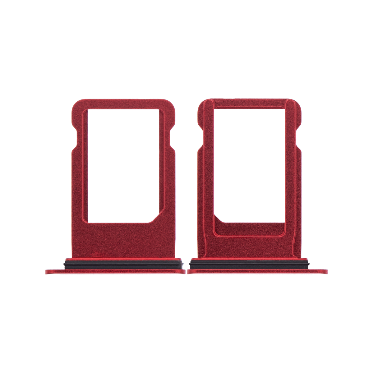 SIM Card Tray for iPhone 8 / SE (2020) / SE (2022) Red front and back view