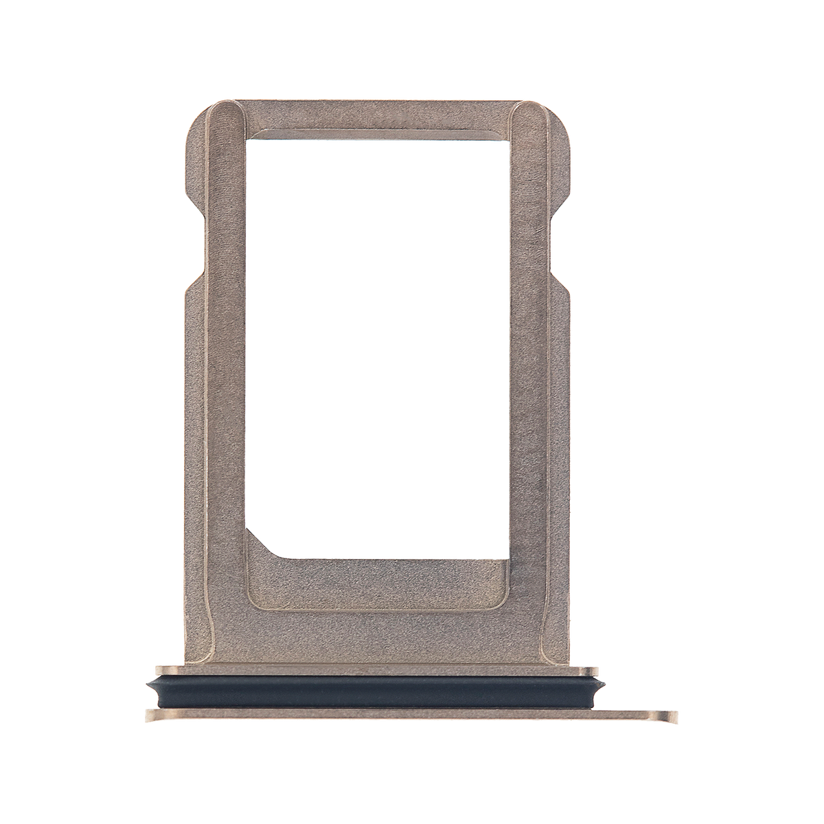 SIM Card Tray for iPhone X Gold angled front view