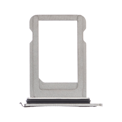 SIM Card Tray for iPhone XS Silver angled front view
