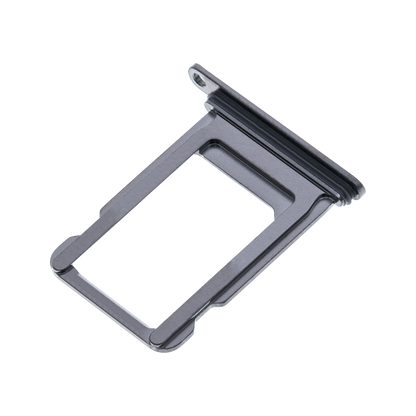 SIM Card Tray for iPhone XS Space Gray angled front view