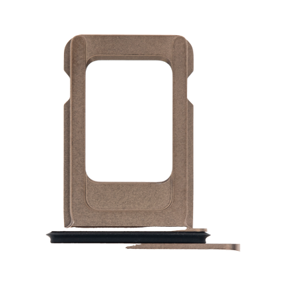 Single SIM Card Tray for iPhone 11 Pro / 11 Pro Max Gold angled front view