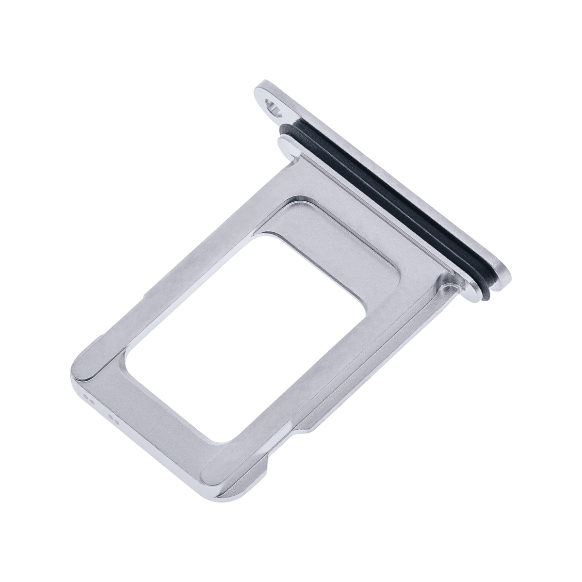 Single SIM Card Tray for iPhone 11 Pro / 11 Pro Max Silver angled back view