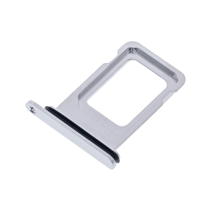 Single SIM Card Tray for iPhone 11 Pro / 11 Pro Max Silver angled front view