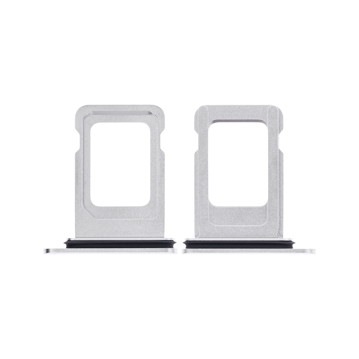 Single SIM Card Tray for iPhone 11 Pro / 11 Pro Max Silver front and back view