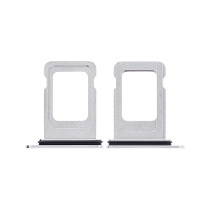 Single SIM Card Tray for iPhone 11 Pro / 11 Pro Max Silver front and back view