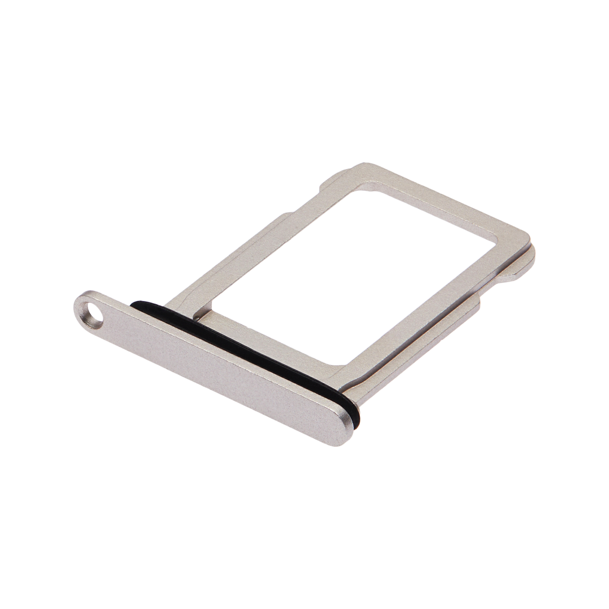 Single SIM Card Tray for iPhone 12 Mini / 13 Mini White angled back view