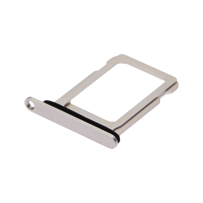 Single SIM Card Tray for iPhone 12 Mini / 13 Mini White angled back view