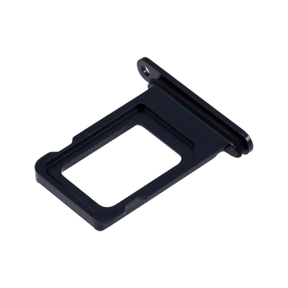 Single SIM Card Tray for iPhone 14 / 14 Plus Midnight angled back view