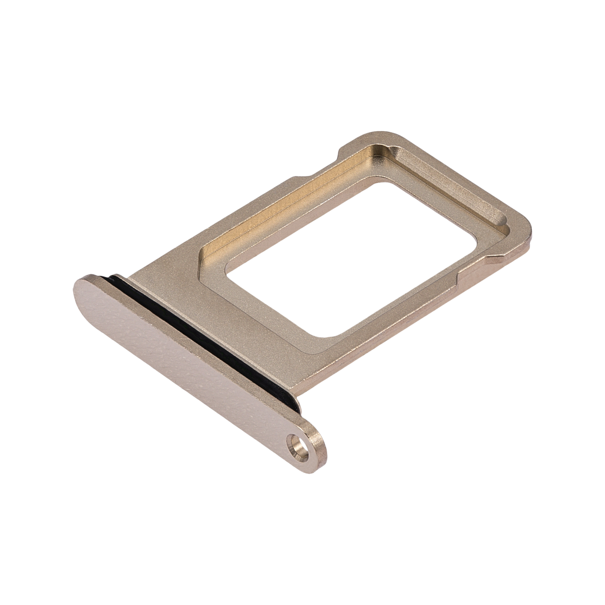 Single SIM Card Tray for iPhone 14 Pro / 14 Pro Max Gold angled front view