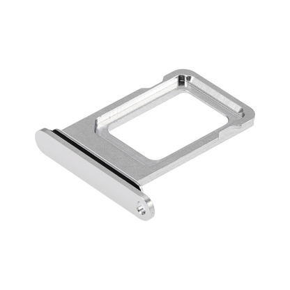 Single SIM Card Tray for iPhone 14 Pro / 14 Pro Max Silver angled front view