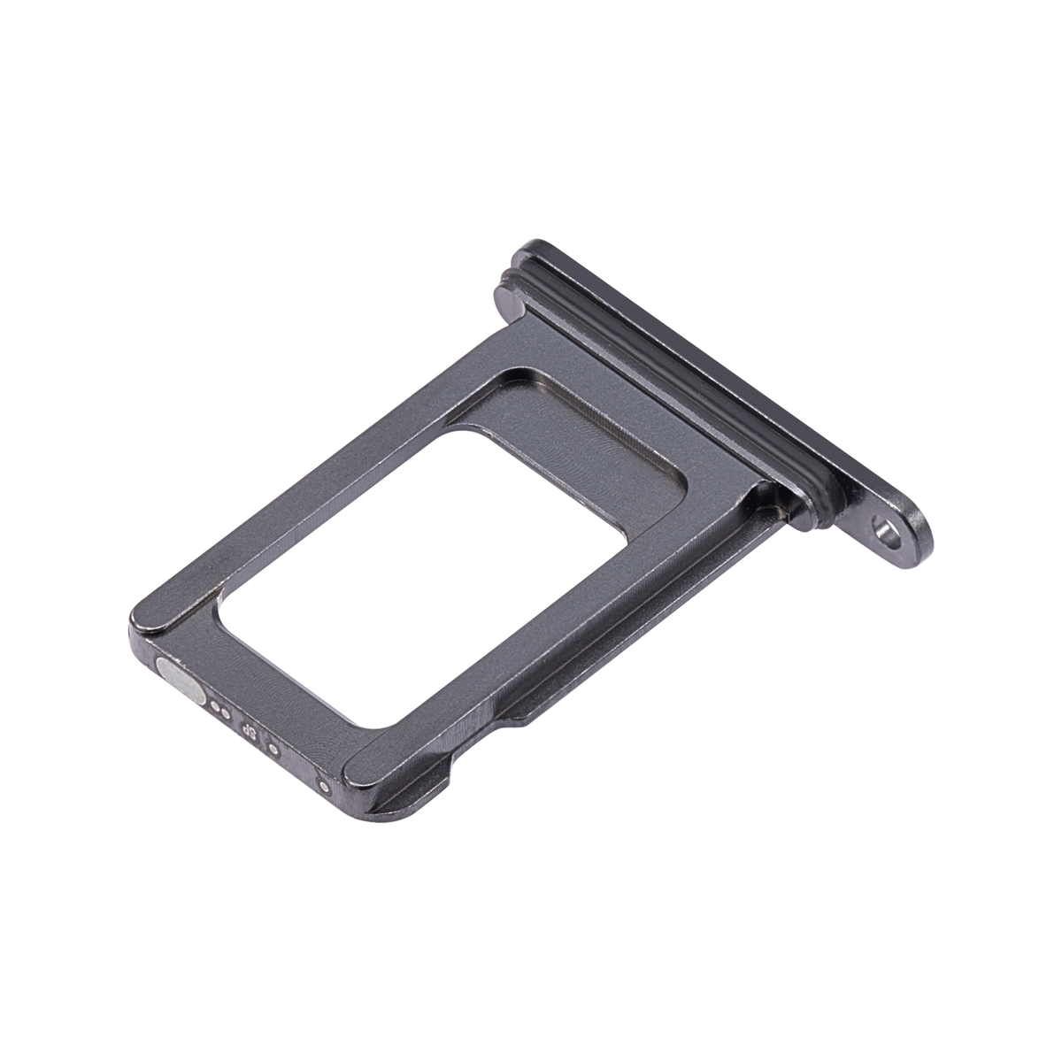 Single SIM Card Tray for iPhone 14 Pro / 14 Pro Max Space Black angled back view
