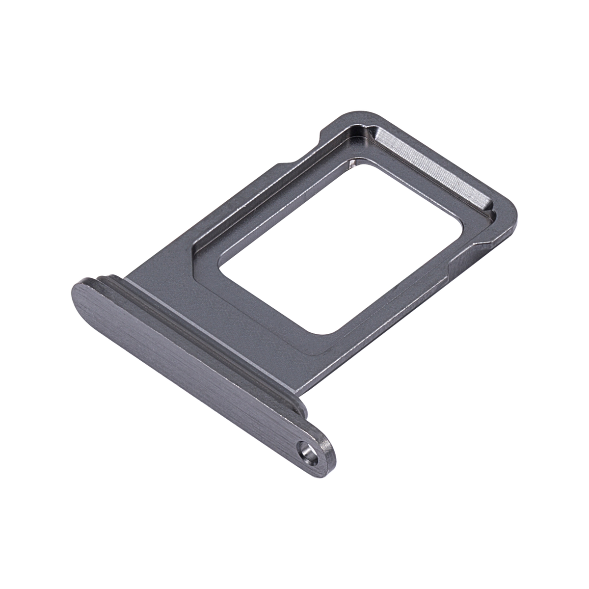 Single SIM Card Tray for iPhone 14 Pro / 14 Pro Max Space Black angled front view