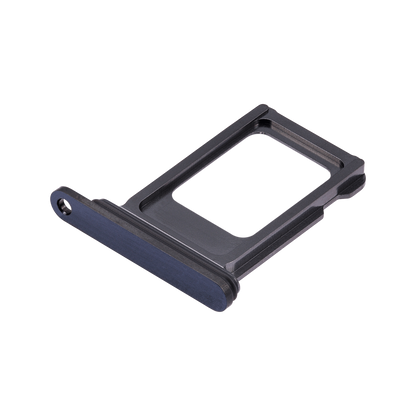 Single SIM Card Tray for iPhone 15 Pro / 15 Pro Max Blue Titanium angled front view