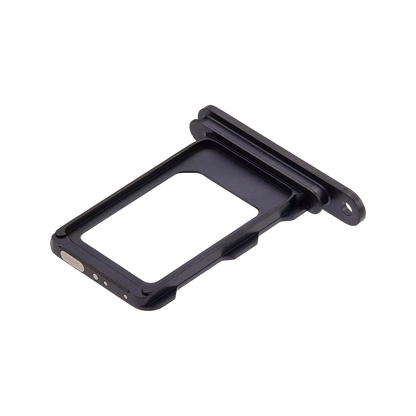 Single SIM Card Tray for iPhone 16 Pro / 16 Pro Max Black Titanium angled front view