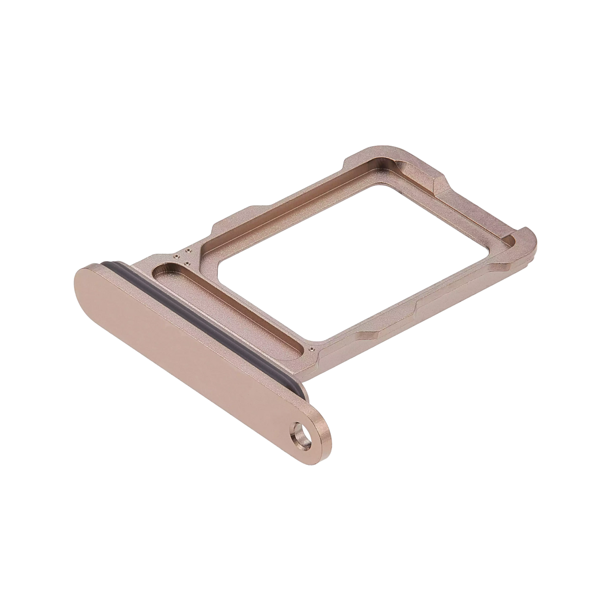 Single SIM Card Tray for iPhone 16 Pro / 16 Pro Max Desert Titanium angled front view