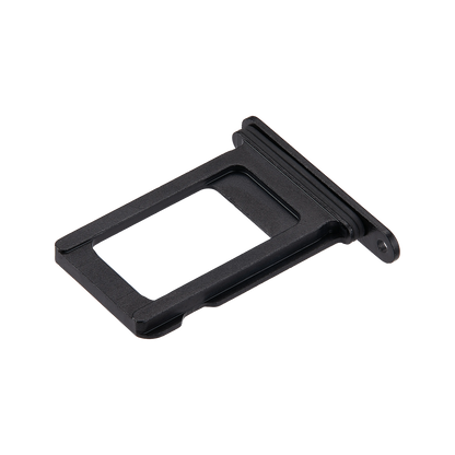 Single SIM Card Tray for iPhone 16e / 17e Black angled front view