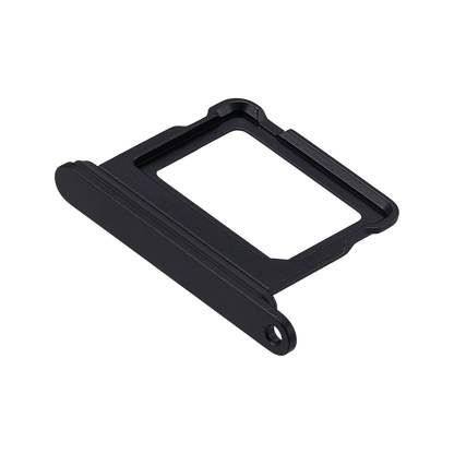 Single SIM Card Tray for iPhone 17 Black angled back view