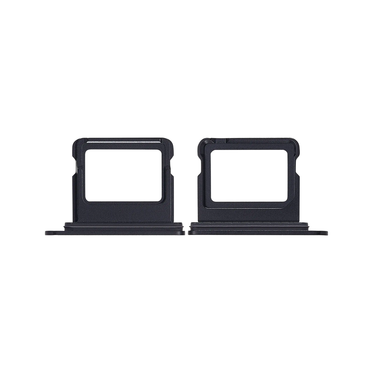 Single SIM Card Tray for iPhone 17 Black front and back view