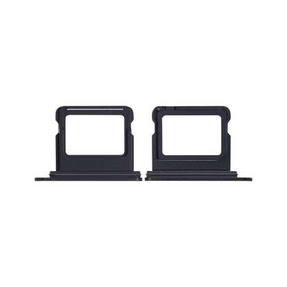 Single SIM Card Tray for iPhone 17 Black front and back view