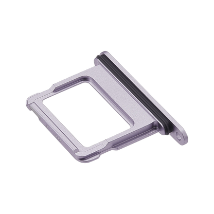 Single SIM Card Tray for iPhone 17 Lavender angled front view