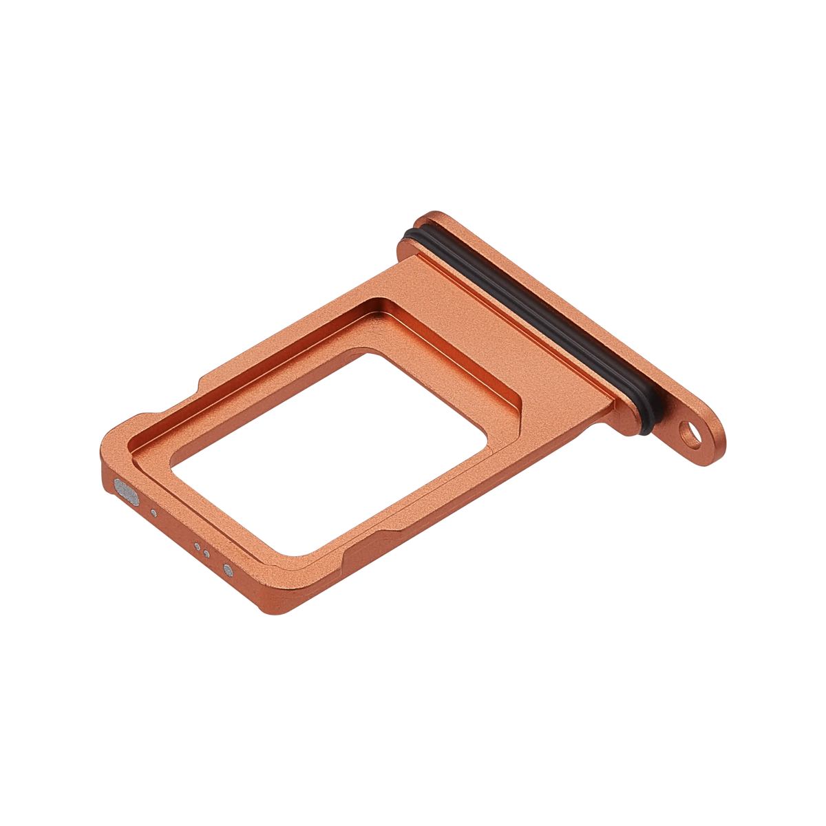 Single SIM Card Tray for iPhone 17 Pro / 17 Pro Max Cosmic Orange angled front view