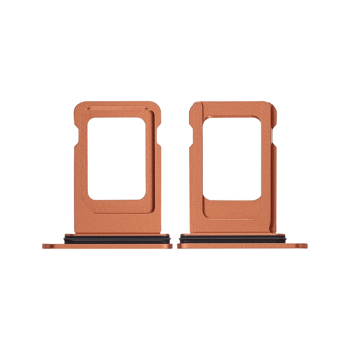 Single SIM Card Tray for iPhone 17 Pro / 17 Pro Max Cosmic Orange front and back view