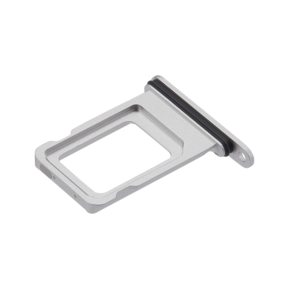 Single SIM Card Tray for iPhone 17 Pro / 17 Pro Max Silver angled front view