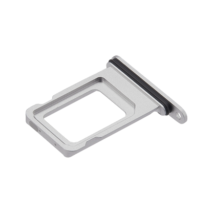 Single SIM Card Tray for iPhone 17 Pro / 17 Pro Max Silver angled front view