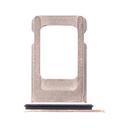 Single SIM Card Tray for iPhone XS Max Gold angled front view