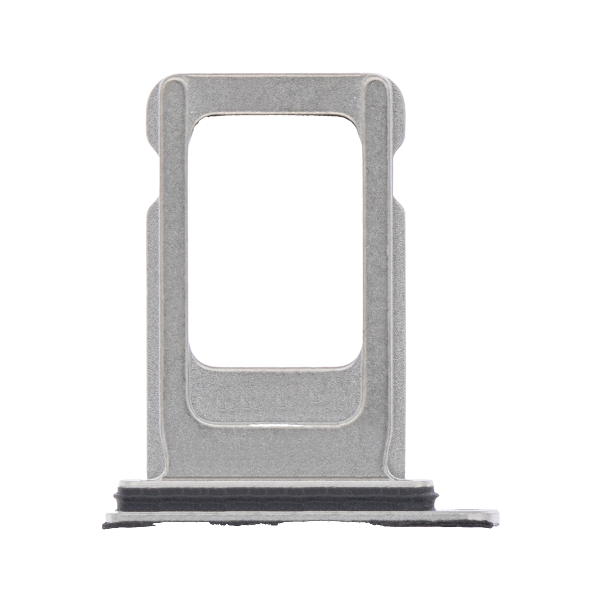 Single SIM Card Tray for iPhone XS Max Silver angled front view