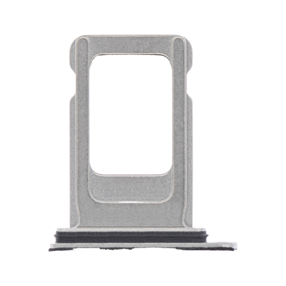 Single SIM Card Tray for iPhone XS Max Silver angled front view