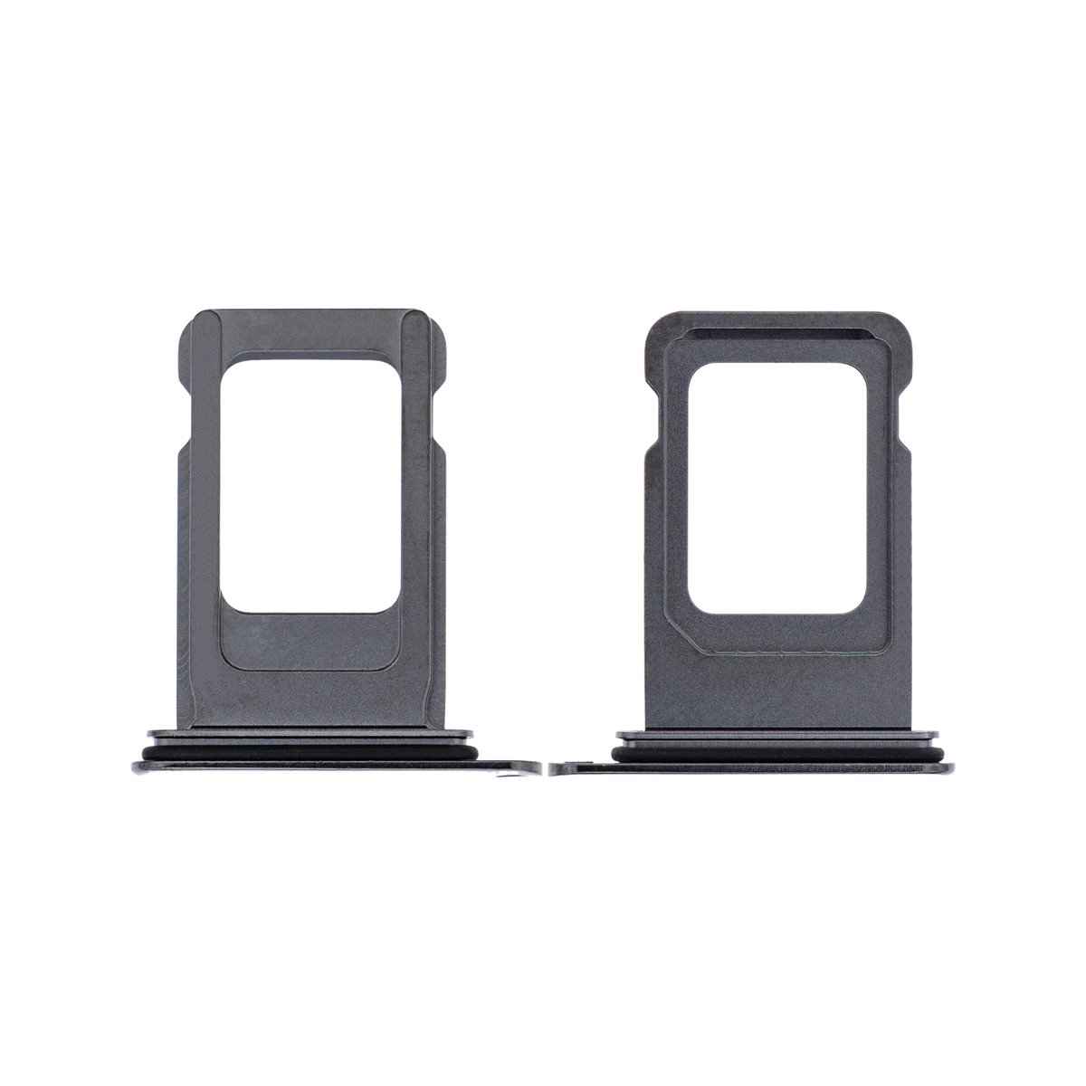 Single SIM Card Tray for iPhone XS Max Space Gray front and back view
