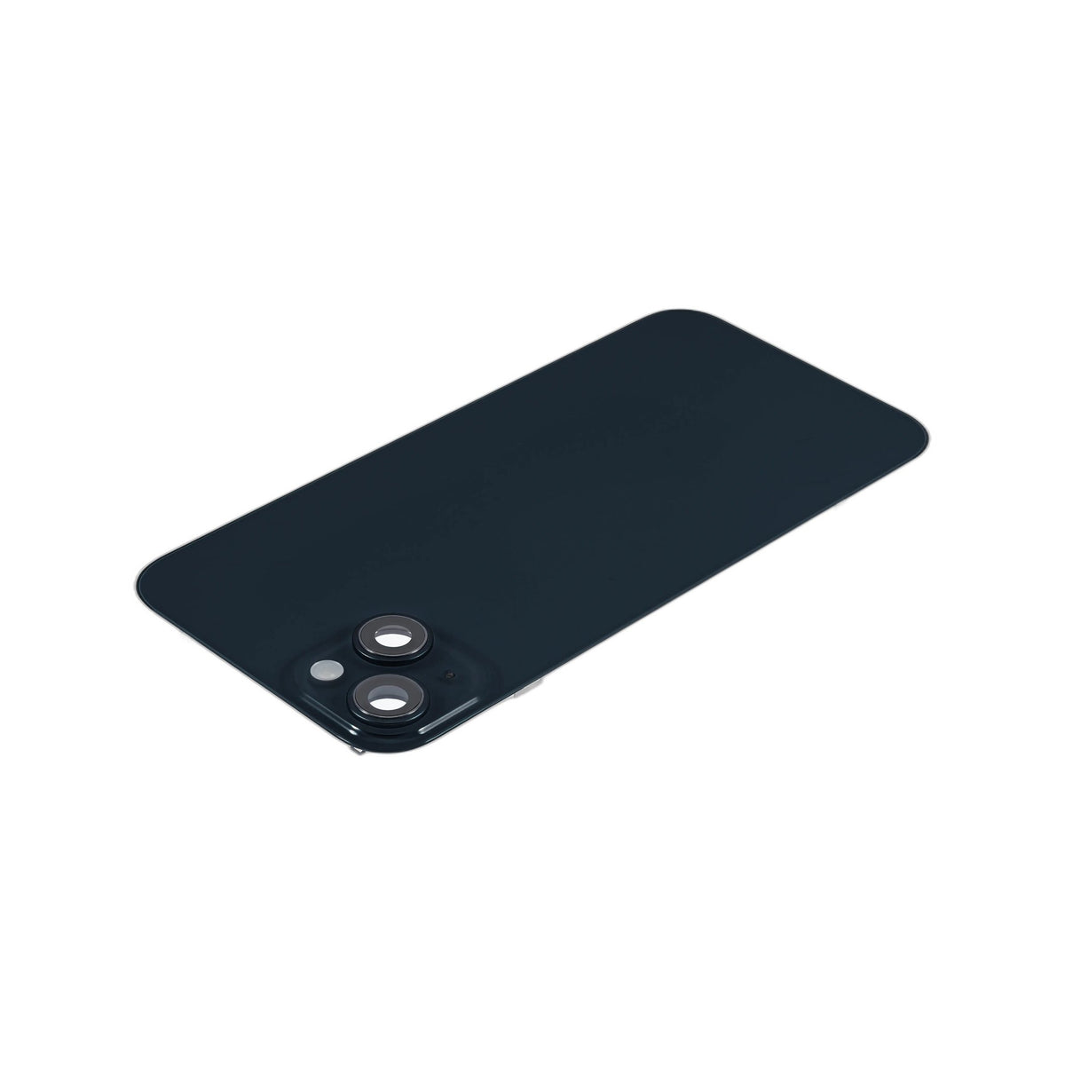 iPhone 14 Plus back glass replacement, angled view, glass only