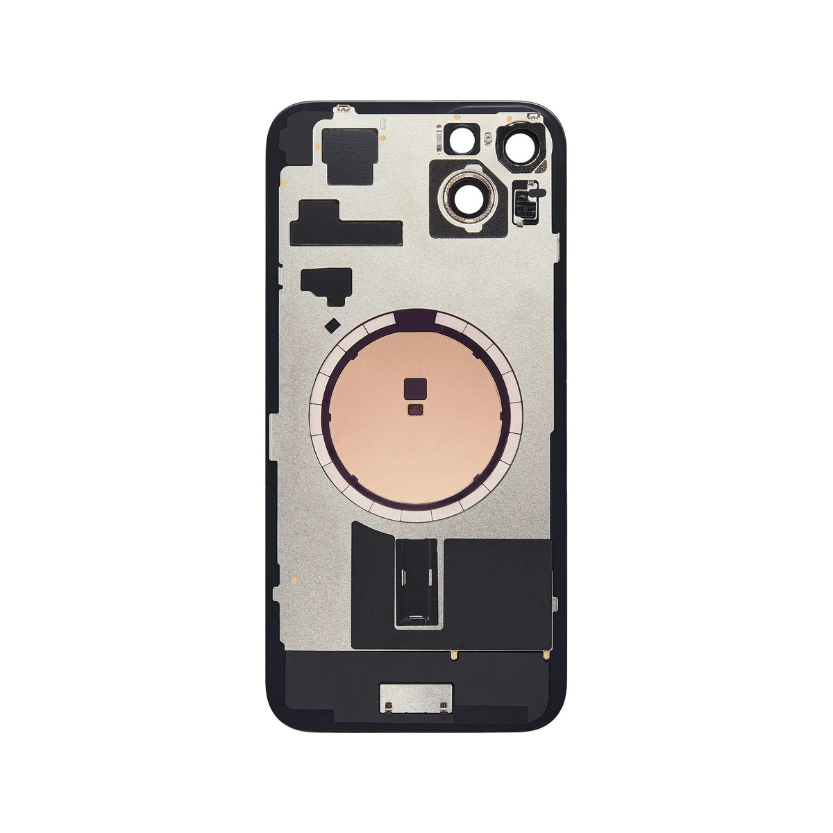 iPhone 15 Plus back glass replacement, inner side view, glass only